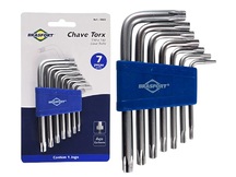 JOGO DE CHAVES TORX T10 A T40 CURTA BRASFORT