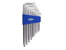 JOGO DE CHAVES TORX/HEXALOBULAR T9 A T50 C/10 PECAS BRASFORT REF.7835