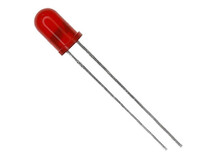 LED REDONDO 5MM PISCA VERMELHO