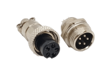 CONECTOR MICRO MIKE 05 VIAS MACHO / FEMEA ( PAR )