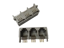 MODULAR JACK 6P6C PCI 90G TRIPLO