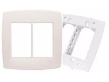 MODULO DE PLACA/ESPELHO 4X4 6 POS BRANCO