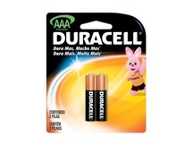 PILHA PEQUENA MOD AAA 1,5V DURACELL C/2 UNID