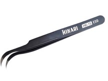 PINÇA CURVA METAL ANTI-ESTÁTICA HIKARI ESD HK-15