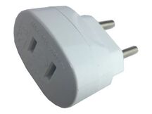 PLUG ADAPTADOR AC 02M REDONDO X 02F CHATOS  EX-1012