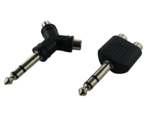 PLUG ADAPTADOR 2 RCA FEMEA X 1 P10 MACHO