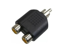 PLUG ADAPTADOR 2 RCA FEMEA X 1 RCA MACHO