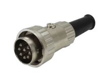 PLUG DIN 8 VIAS MACHO METALICO