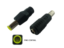 PLUG ADAPTADOR P-4 FEMEA 2,1MM X 5,5MM/7,9MM CANON (AMARELO)