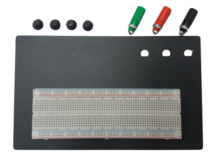 PROTOBOARD 830 FUROS 3 BORNES COM BASE METALICA