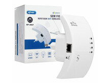 REPETIDOR WI-FI WIRELESS S/FIO 2.4GHZ 300MBPS KNUP KP-3007