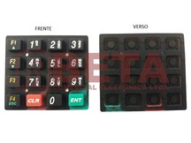 TECLADO DE MEMBRANA PRETO NUMERICO