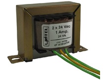 TRANSFORMADOR 24/1 (24+24V/1A - 24VA  UNITEL