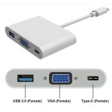 CABO ADAPTADOR TIPO C X USB 3.0/ VGA /TIPO C IT BLUE LE-4119