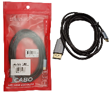 CABO TIPO-C MACHO X DISPLAYPORT MACHO 1,8 METROS