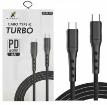 CABO USB TIPO C MACHO X  TIPO C MACHO 1 METRO X-CELL