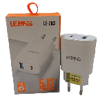 CARREGADOR ELETRICO USB + TIPO-C LELONG LE-283