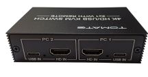 CHAVEADOR KVM 2X1 USB TOMATE MKV-112 C/CONT REMOTO