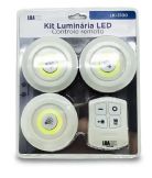 KIT LUMINARIA LED C/ CONTROLE REMOTO LUATEK LK-3100