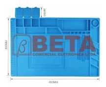 MANTA ANTI-ESTATICA EM SILICONE 300MM X 450MM AZUL