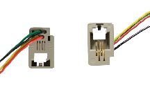 MODULAR JACK 4P4 C/4 FIOS