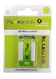 PILHA ALCALINA 9,0V FLEX GOLD