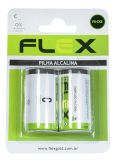 PILHA MEDIA TAM C FLEX C/ 2 UNIDADES