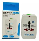 PLUG ADAPT AC EUROPEU IT BLUE LE-1055